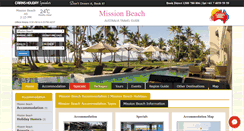 Desktop Screenshot of mission-beach-accommodation.com.au