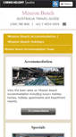 Mobile Screenshot of mission-beach-accommodation.com.au